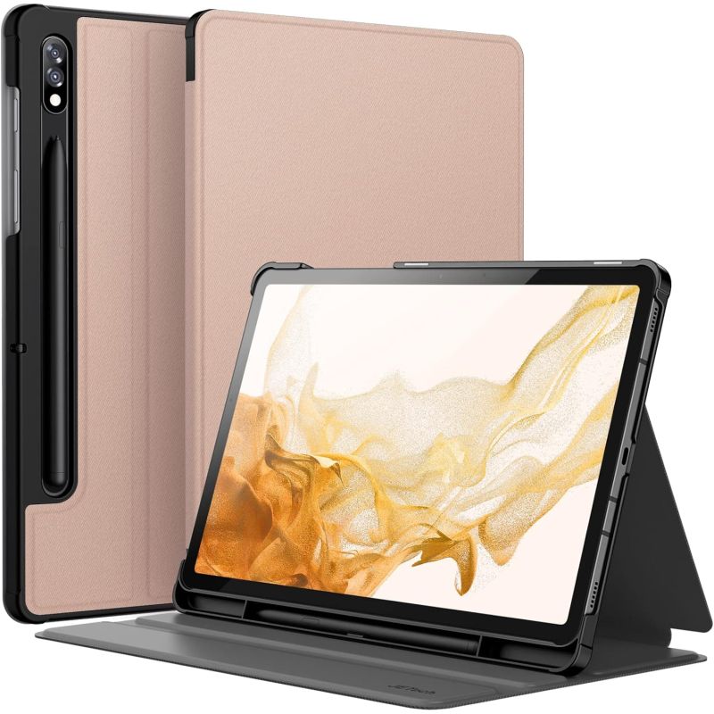 Funda compatible con tablet SAMSUNG GALAXY TAB S8 2022 / S7 2020 11'' Smart cover soporte lápiz Cuero sintético