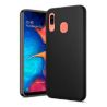 Funda compatible con SAMSUNG GALAXY A30 Silicona flexible suave lisa Negra