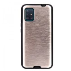 Funda compatible con HUAWEI Y6 II Metálica semi-rígida reforzada Azul