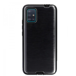 Funda compatible con HUAWEI Y6 II Metálica semi-rígida reforzada Azul