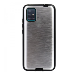 Funda compatible con HUAWEI Y6 II Metálica semi-rígida reforzada Azul