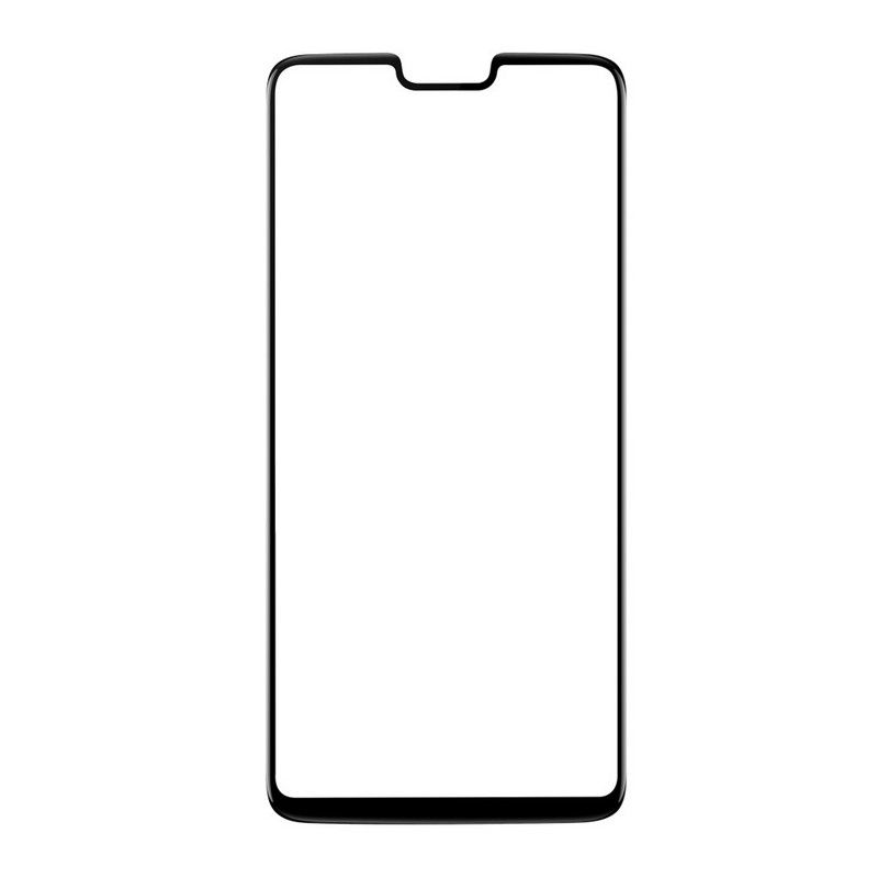 Protector cristal templado compatible ONEPLUS 6 ⋆ 9H ⋆ Borde negro ⋆ Envío desde España