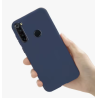 Funda compatible con XIAOMI REDMI NOTE 8 PRO Silicona flexible suave lisa - azul marino, rosa palo