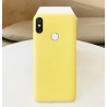 Funda compatible con XIAOMI REDMI 6 PRO / MI A2 LITE Silicona flexible suave lisa - Amarillo, rojo