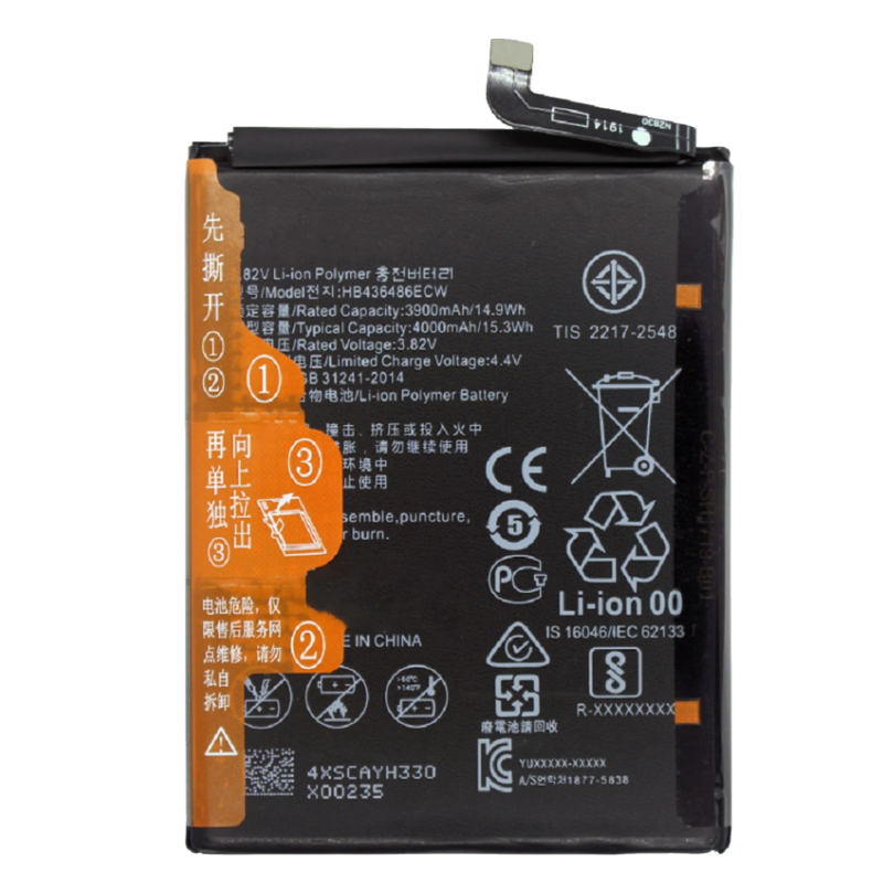 Bateria compatible Huawei P20 Pro / Honor 20 Pro / View 20 / 9x / 9x pro / Mate 10 / 10 Pro / 20 / P smart Z etc⋆ HB436486ECW