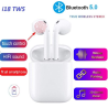 TWS I18 Auriculares inalámbricos con bluetooth 5.0 manos libres Android IOS etc... Caja de carga Blanco