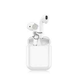 TWS I18 Auriculares inalámbricos con bluetooth 5.0 manos libres Android IOS etc... Caja de carga Blanco