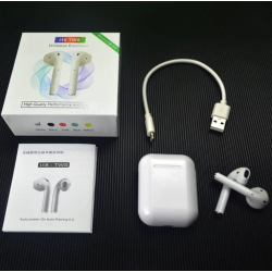 TWS I18 Auriculares inalámbricos con bluetooth 5.0 manos libres Android IOS etc... Caja de carga Blanco