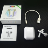 TWS I18 Auriculares inalámbricos con bluetooth 5.0 manos libres Android IOS etc... Caja de carga Blanco