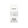 SAMSUNG Cargador adaptador de red USB Original EP-TA20EWE Blanco 2A Carga rápida BLISTER