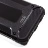 COOL Funda compatible con IPHONE 12 / 12 PRO Hibrida armor semi rígida reforzada metálica Negra
