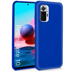 COOL Funda compatible con XIAOMI REDMI NOTE 10 4G / NOTE 10S / POCO M5S Silicona flexible azul