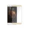 Protector de pantalla compatible con HUAWEI G8 MAIMANG 4 D199 GX8 Dureza 9H Cristal templado Borde dorado