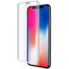 Protector de pantalla compatible con IPHONE X / XS / 11 PRO Borde blanco Cristal templado plano dureza 9H