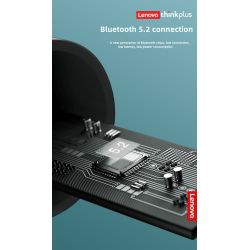 LENOVO XT93 Auriculares bluetooth 5.2 inalámbricos ⋆ Micrófono dual HD ⋆ Sonido claro y nítido ⋆ Color negro