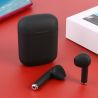Auriculares inalámbricos Bluetooth 5.0 TWS I12 negros ⋆ Estuche de carga compacto ⋆ Diseño ligero
