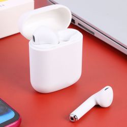 Auriculares inalámbricos BLUETOOTH 5.0 TWS I12 blancos ⋆ Estuche con carga ⋆ Compatibles Android/iPhone ⋆ ENVÍO DESDE ESPAÑA