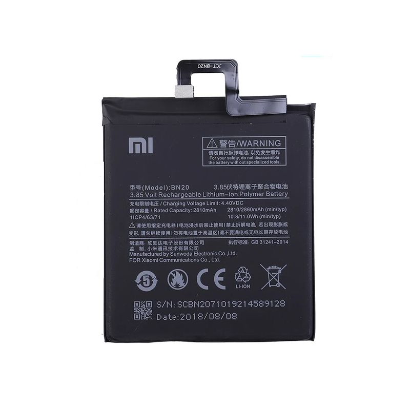 Bateria original Xiaomi Mi 5c ⋆ BN20 ⋆ 2860 mAh