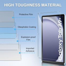 PACK 2x protector de pantalla compatible con SAMSUNG GALAXY TAB A9+ / A9 PLUS 11'' (SM-X210 / X218) ⋆ cristal templado 9H