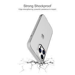 Funda compatible con IPHONE 14 / 15 / PRO PLUS MAX * Silicona transparente flexible * Diseño fino