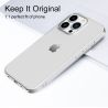 Funda compatible con IPHONE 14 / 15 / PRO PLUS MAX * Silicona transparente flexible * Diseño fino