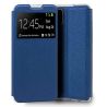 COOL Funda compatible con SAMSUNG GALAXY A12 / M12 Flip cover soporte tapa ventana libro Azul