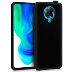 COOL Funda compatible con XIAOMI POCO F2 PRO Silicona flexible negra