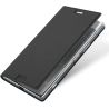 Funda compatible con SONY XPERIA XZ1 Flip cover tapa magnetica billetera - Gris oscuro