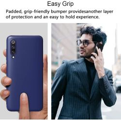 Funda compatible con XIAOMI MI 9 Silicona suave - Azul, gris, marrón, rojo, rosa, verde