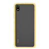 Funda compatible con XIAOMI REDMI 7A Upcase transparente rigida borde amarillo
