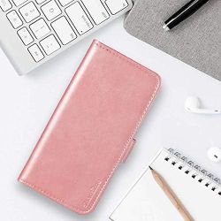 Funda compatible con XIAOMI MI 10T LITE Flip cover tapa billetera solapa - Rosa oro