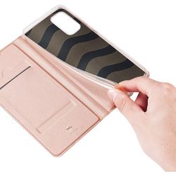 DUX DUCIS Funda compatible con SAMSUNG GALAXY A41 Flip cover tapa billetera tarjetero Rosa