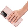 DUX DUCIS Funda compatible con SAMSUNG GALAXY A41 Flip cover tapa billetera tarjetero Rosa