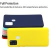 Funda compatible con SAMSUNG GALAXY A21S Silicona flexible suave - Negra azul marino rojo rosa turquesa