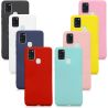 Funda compatible con SAMSUNG GALAXY A21S Silicona flexible suave - Negra azul marino rojo rosa turquesa