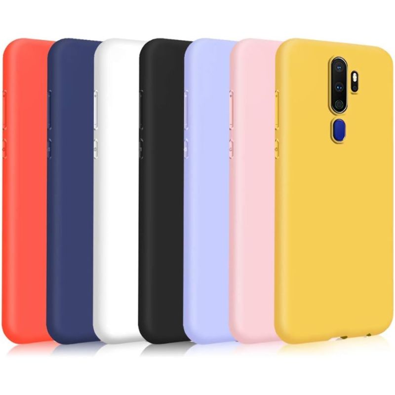 Funda compatible con OPPO A9 2020 / A5 2020 Silicona flexible suave - Blanca roja azul rosa negro turquesa