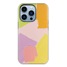 Funda compatible con IPHONE 13 PRO MAX Doble gel dibujos Manchas pintura multicolor