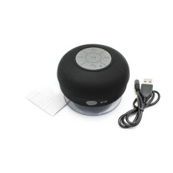 Altavoz Bluetooth impermeable IPX4 ⋆ Con ventosa para ducha playa piscina ⋆ Negro blanco rosa amarillo azul verde