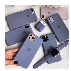 Funda compatible con IPHONE 11 Silicona flexible suave Lavender grey