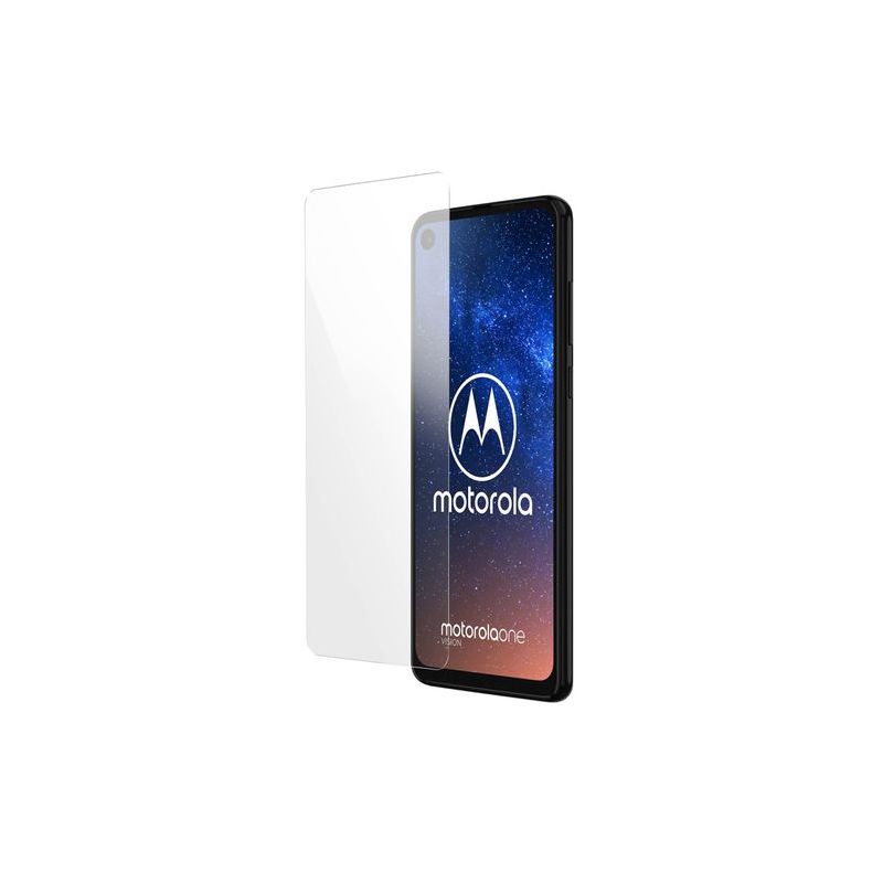 Protector de pantalla compatible con MOTOROLA MOTO ONE VISION ⋆ Cristal templado 9H ⋆ Transparente