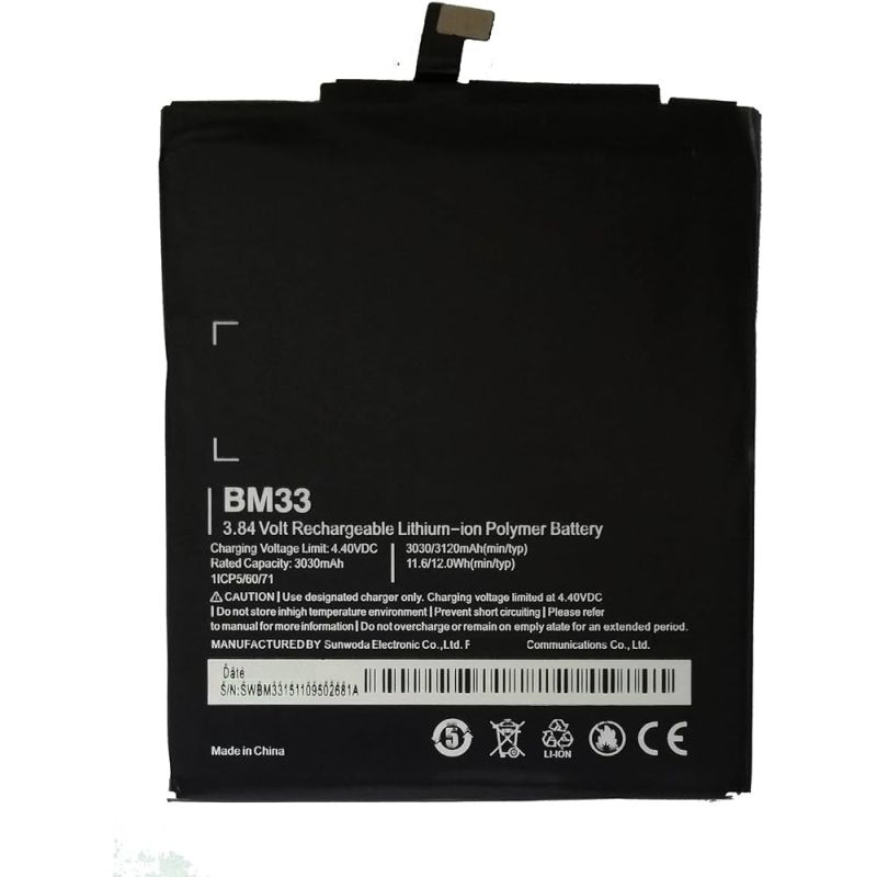 Bateria compatible con Xiaomi Mi 4i / Mi4i / Mi4S ⋆ BM33 ⋆ 3030 mAh