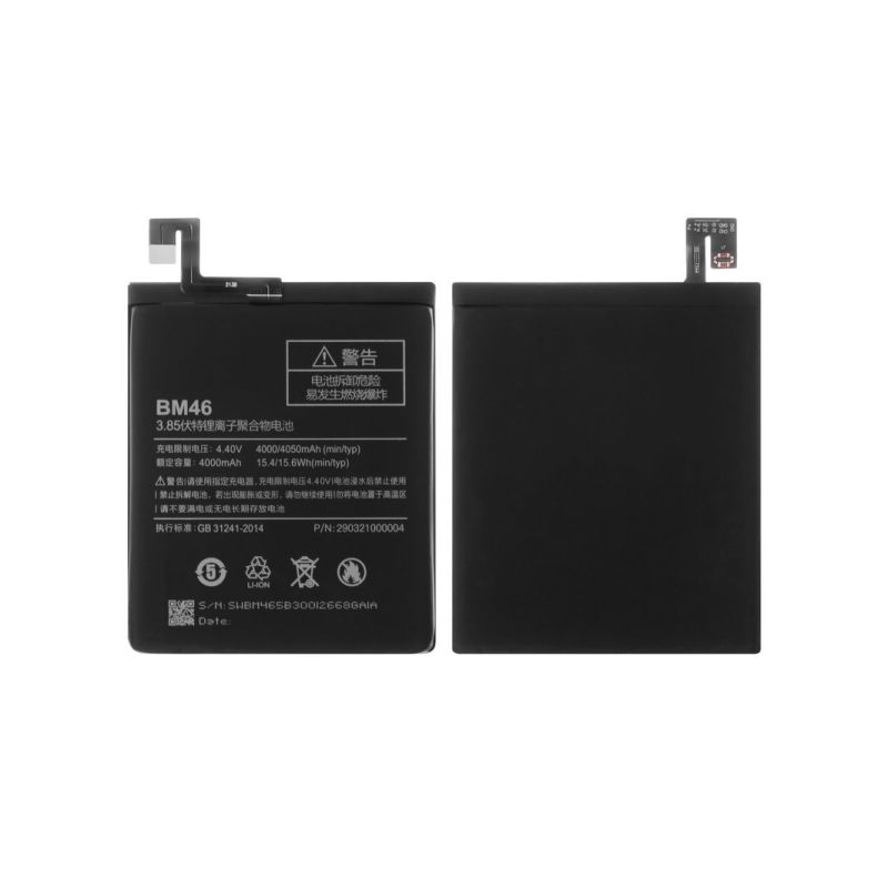 Bateria compatible con Xiaomi Redmi Note 3 / Redmi Note 3 Pro ⋆ BM46 ⋆ Capacidad 4000 mAh