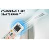 Mando universal K-1028E para aire acondicionado ⋆ Compatible con LG, DAEWOO, SAMSUNG, PANASONIC, MITSUBISHI, etc. ⋆ LCD