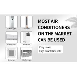 Mando universal K-1028E para aire acondicionado ⋆ Compatible con LG, DAEWOO, SAMSUNG, PANASONIC, MITSUBISHI, etc. ⋆ LCD