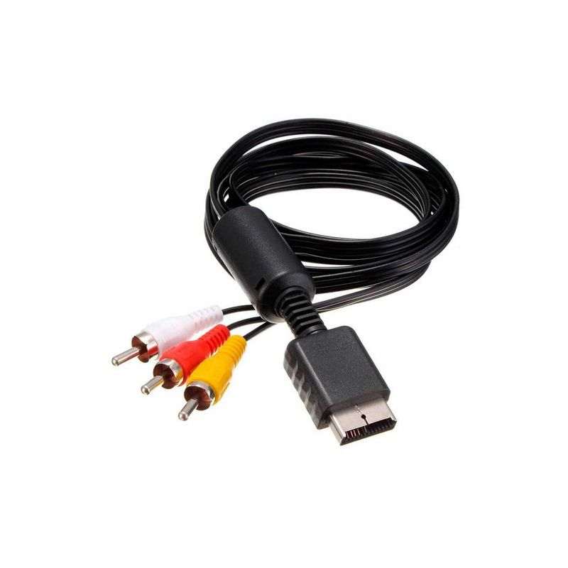 Cable AV para PS1 / PS2 / PS3 Audio y video TV compuesto RCA Playstation 1 2 3 Compatible