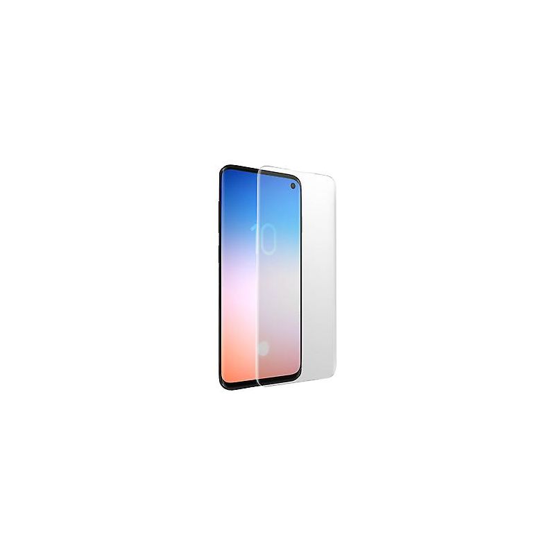 Protector de pantalla compatible con SAMSUNG GALAXY S10 Cristal templado curvo Dureza 9H Transparente