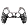 Funda de silicona compatible con MANDO DUALSHOCK PS4 ⋆ Camuflaje gris negro ⋆ Protección antideslizante y resistente