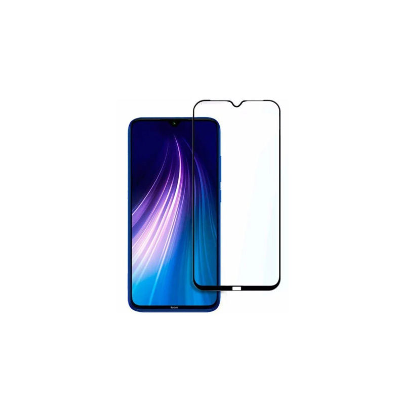 Protector de pantalla compatible con XIAOMI REDMI NOTE 8 PRO / 8T / 10 PRO / 11 PRO ⋆ Cristal templado 9H ⋆ Borde negro 🛡️📱