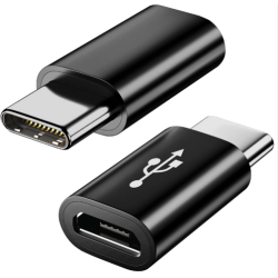 Adaptador MICRO USB hembra a TIPO C macho Compatible - Negro USB-C