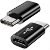 Adaptador MICRO USB hembra a TIPO C macho Compatible - Negro USB-C